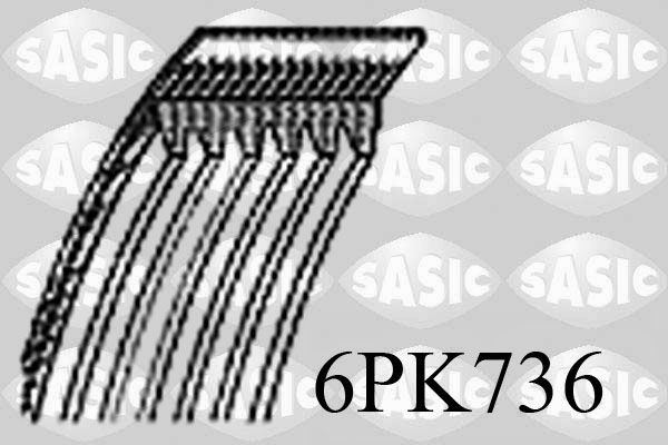 Obrázok Ozubený klinový remeň SASIC  6PK736