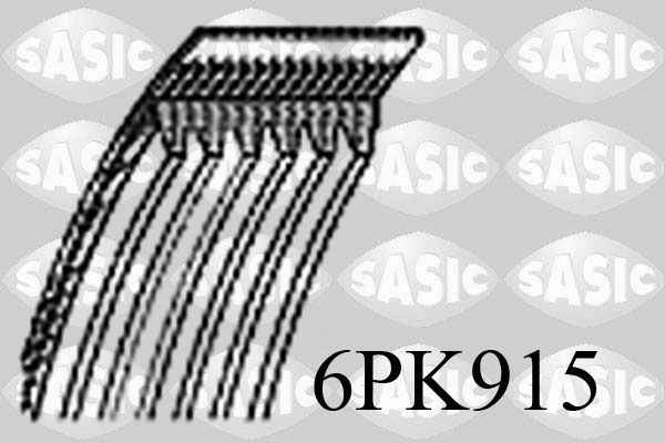 Obrázok Ozubený klinový remeň SASIC  6PK915