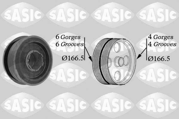 Obrázok Remenica kľukového hriadeľa SASIC  9001808