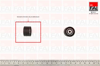 Obrázok Obehová/vodiaca kladka ozubeného remeňa FAI AutoParts  T9370