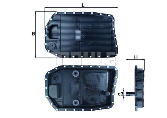 Obrázok Olejová vaňa automatickej prevodovky MAHLE  HX154