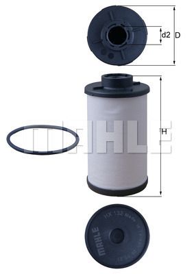 Obrázok Hydraulický filter automatickej prevodovky MAHLE  HX132D
