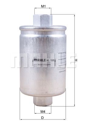 Obrázok Palivový filter MAHLE  KL158
