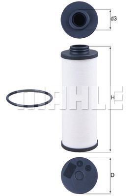 Obrázok Hydraulický filter automatickej prevodovky MAHLE  HX186D