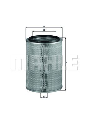 Obrázok Vzduchový filter MAHLE  LX765