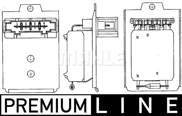 Obrázok Odpor vnútorného ventilátora MAHLE BEHR *** PREMIUM LINE *** ABR18000P