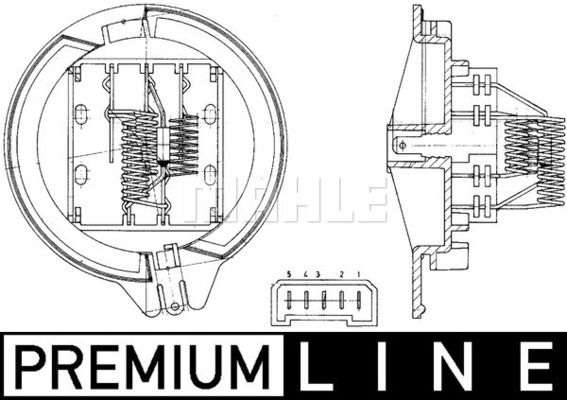 Obrázok Odpor vnútorného ventilátora MAHLE BEHR *** PREMIUM LINE *** ABR20000P