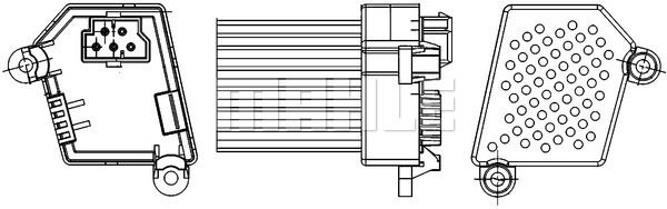 Obrázok Regulator, ventilator vnutorneho priestoru MAHLE BEHR ABR33000S