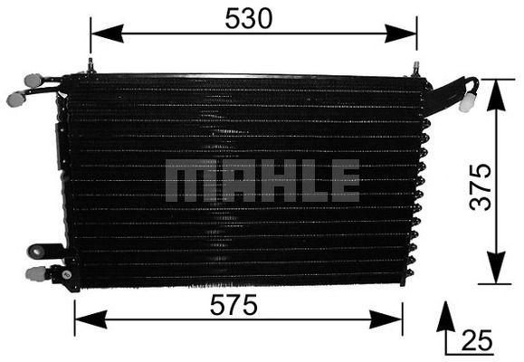 Obrázok Kondenzátor klimatizácie MAHLE BEHR AC215000S