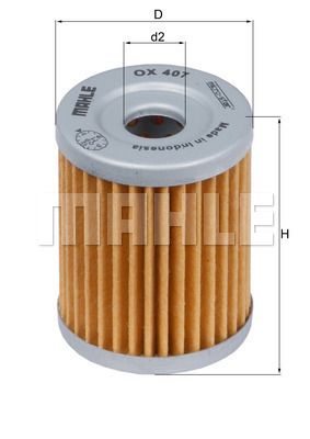 Obrázok Olejový filter MAHLE  OX407