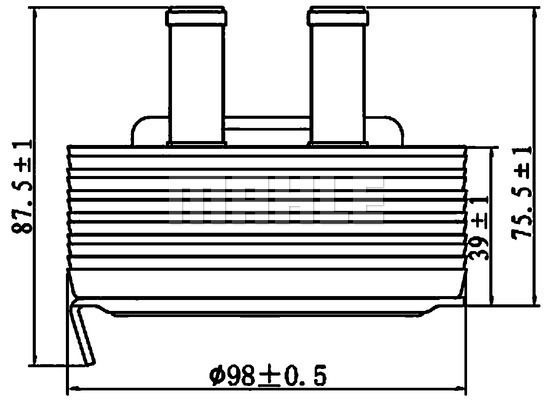 Obrázok Chladič motorového oleja MAHLE BEHR CLC197000S