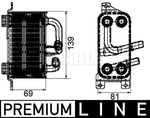 Obrázok Chladič motorového oleja MAHLE BEHR *** PREMIUM LINE *** CLC66000P