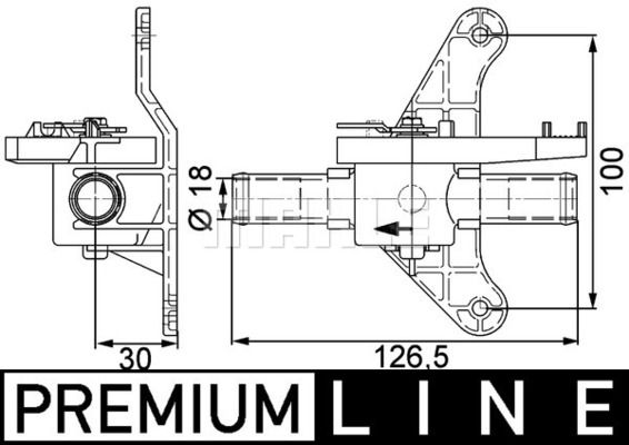 Obrázok Regulačný ventil chladenia MAHLE BEHR *** PREMIUM LINE *** CV5000P