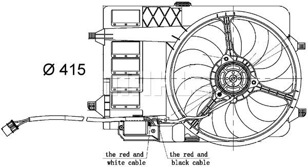 Obrázok Ventilátor chladenia motora MAHLE BEHR CFF30000S