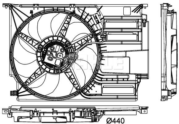 Obrázok Ventilátor chladenia motora MAHLE BEHR *** PREMIUM LINE *** CFF404000P