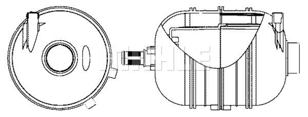 Obrázok Vyrovnávacia nádobka chladiacej kvapaliny MAHLE BEHR CRT10000S