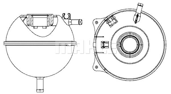 Obrázok Vyrovnávacia nádobka chladiacej kvapaliny MAHLE BEHR CRT23000S
