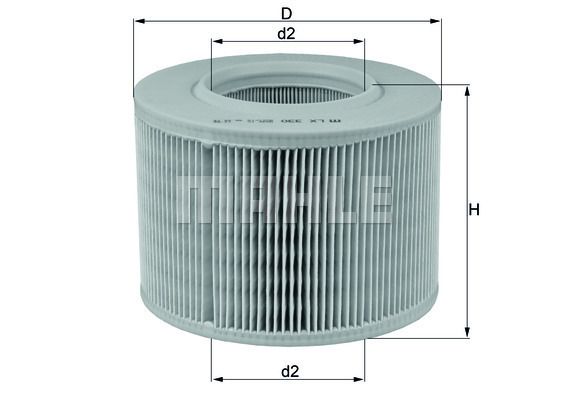 Obrázok Vzduchový filter MAHLE  LX330