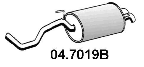 Obrázok Koncový tlmič výfuku ASSO  047019B