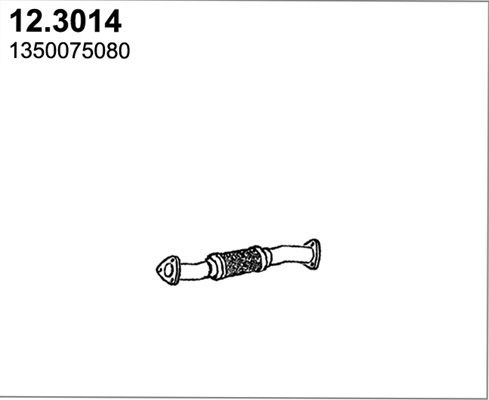 Obrázok Výfukové potrubie ASSO  123014