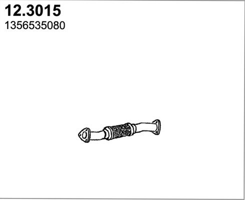 Obrázok Výfukové potrubie ASSO  123015