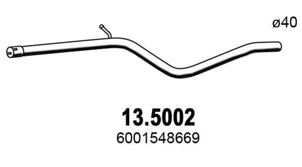 Obrázok Výfukové potrubie ASSO  135002