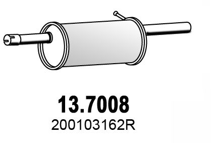 Obrázok Koncový tlmič výfuku ASSO  137008