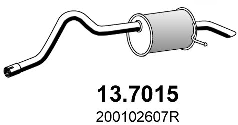 Obrázok Koncový tlmič výfuku ASSO  137015