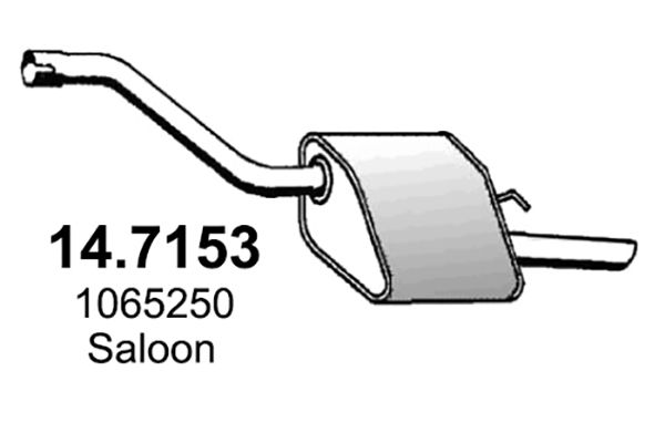 Obrázok Koncový tlmič výfuku ASSO  147153