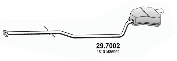 Obrázok Koncový tlmič výfuku ASSO  297002