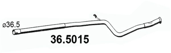 Obrázok Výfukové potrubie ASSO  365015