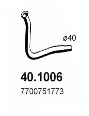 Obrázok Výfukové potrubie ASSO  401006
