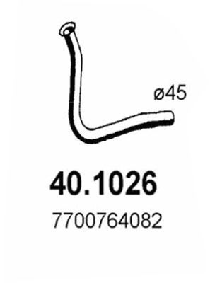 Obrázok Výfukové potrubie ASSO  401026