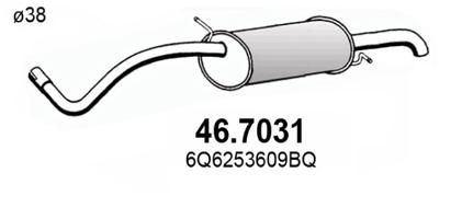 Obrázok Koncový tlmič výfuku ASSO  467031