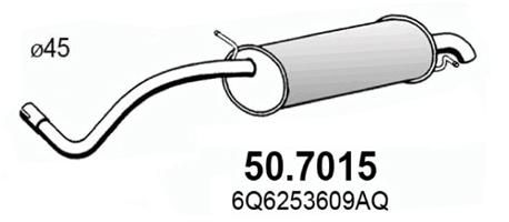Obrázok Koncový tlmič výfuku ASSO  507015