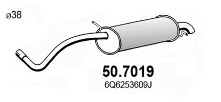Obrázok Koncový tlmič výfuku ASSO  507019