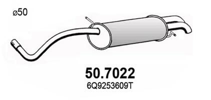 Obrázok Koncový tlmič výfuku ASSO  507022