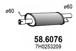Obrázok Stredný tlmič výfuku ASSO  586076
