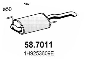 Obrázok Koncový tlmič výfuku ASSO  587011