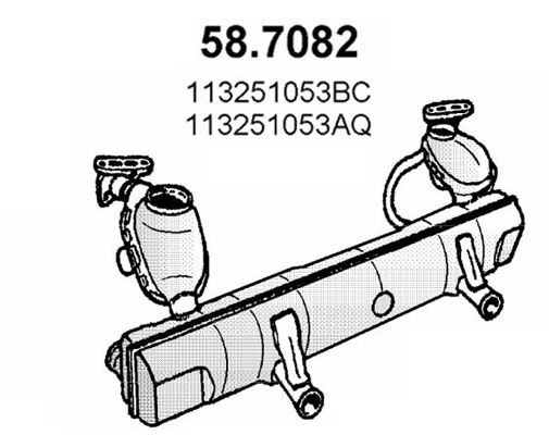 Obrázok Koncový tlmič výfuku ASSO  587082