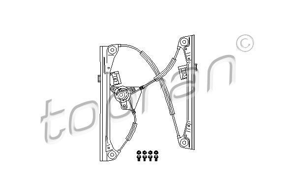 Obrázok Mechanizmus zdvíhania okna TOPRAN  111264