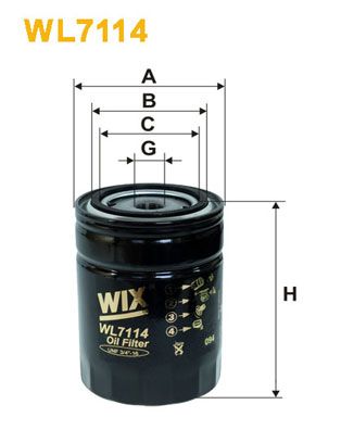 Obrázok Filter pracovnej hydrauliky WIX FILTERS  WL7114