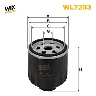 Obrázok Olejový filter WIX FILTERS  WL7203