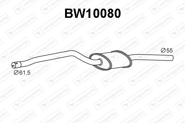 Obrázok Predný tlmič výfuku VENEPORTE  BW10080