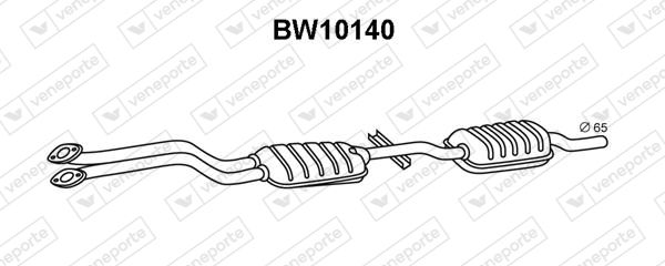 Obrázok Predný tlmič výfuku VENEPORTE  BW10140