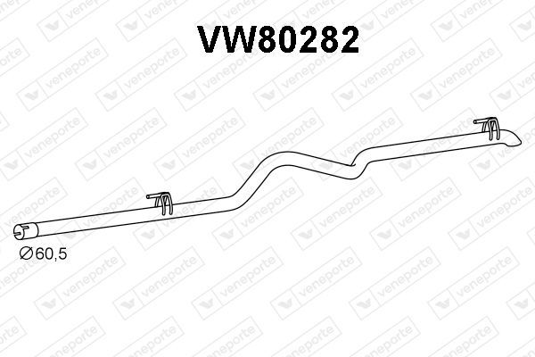 Obrázok Výfukové potrubie VENEPORTE  VW80282