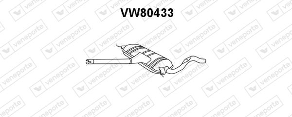 Obrázok Predný tlmič výfuku VENEPORTE  VW80433
