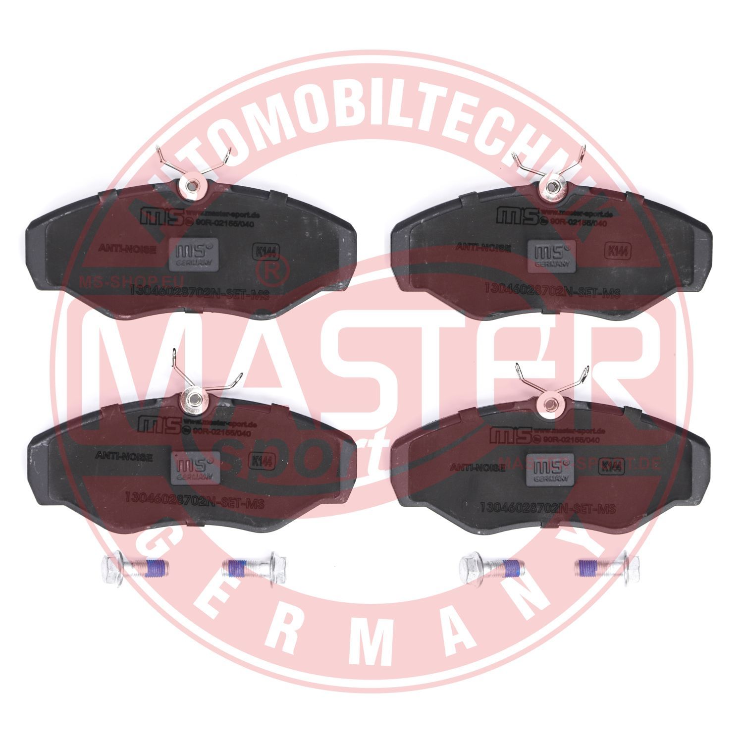 Obrázok Sada brzdových platničiek kotúčovej brzdy MASTER-SPORT GERMANY Premium 13046028702NSETMS