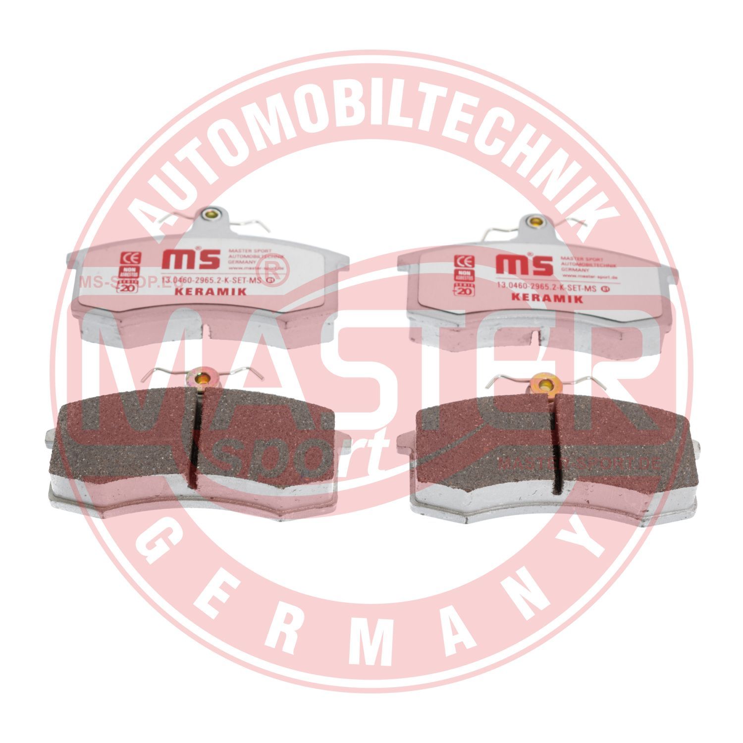 Obrázok Sada brzdových platničiek kotúčovej brzdy MASTER-SPORT GERMANY Premium Ceramic 13046029652CSETMS