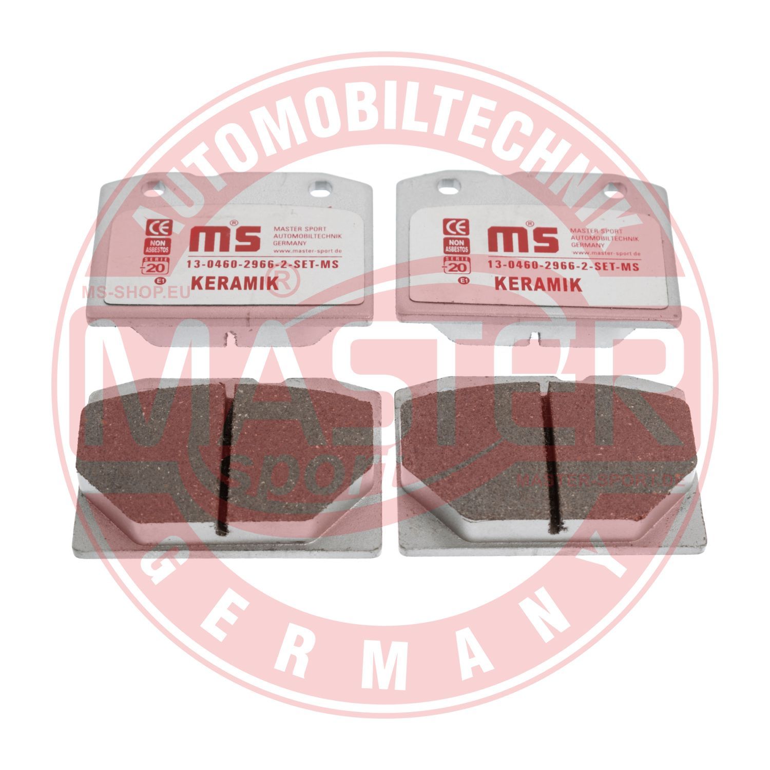 Obrázok Sada brzdových platničiek kotúčovej brzdy MASTER-SPORT GERMANY Premium Ceramic 13046029662CSETMS